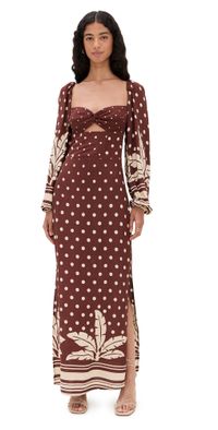 Dress To Cropped Palm Tree Print Crepe Dress Palm Tree XS