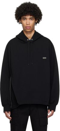 Solid Homme Black Expansion Panel Hoodie