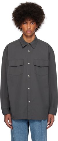 WOOYOUNGMI Gray Chest Pocket Shirt