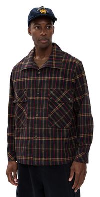 Nicholas Daley Field Shirt Charcoal Check S