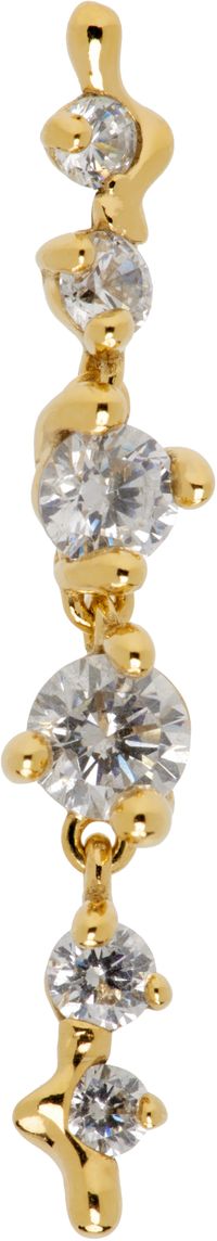 Maria Black Gold Arctic Medium Single Earring