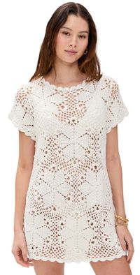 Show Me Your Mumu Cleo Coverup Salty Floral Crochet S