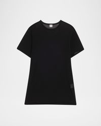 Cashmere-Blend Short-Sleeve Knit T-Shirt