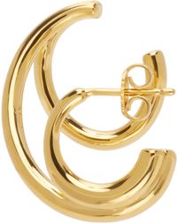C.Chesnais Gold Triplet Right Single Earring