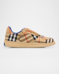Terrace Check Cotton Low-Top Sneakers