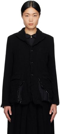 Black Comme des Garçons Black Distressed Blazer
