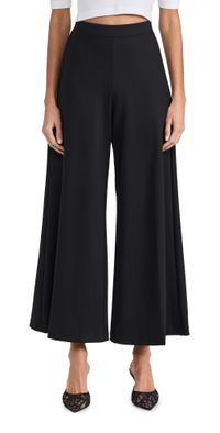 Rosetta Getty Pull On Wide Leg Culottes Black XL