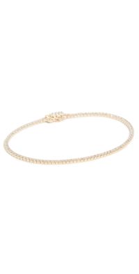 By Adina Eden Classic Thin Tennis Bracelet Gold One Size