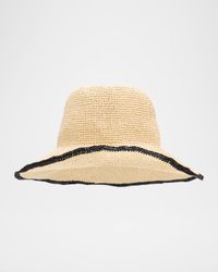 Two-Tone Paper Straw Hat