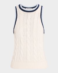 Jerrel Cable-Knit Tank Top