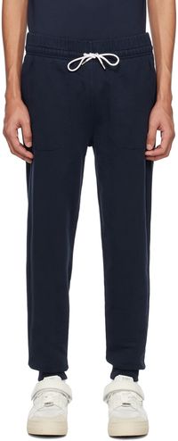 Maison Kitsuné Navy Tricolor Fox Lounge Pants