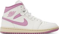 Nike Jordan Pink & White Air Jordan 1 Mid Sneakers
