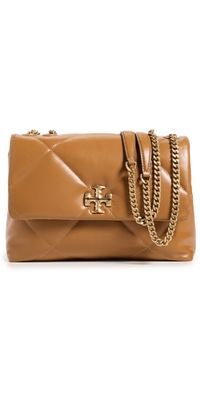 Tory Burch Kira Diamond Quilt Convertible Shoulder Bag Tan One Size