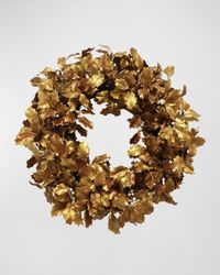 Golden Holly Wreath
