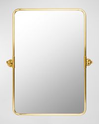 Burnish 36" Rectangle Wall Mirror, Gold