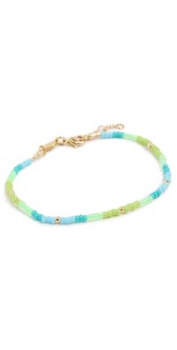 Anni Lu Tie Dye Bracelet Aqua One Size