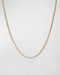 Box Chain Necklace in 18K Gold, 2.7mm