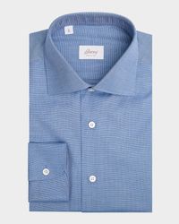 Men's Cotton Tic Weave Classic-Fit Dress Shirt