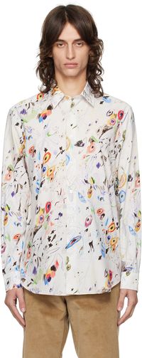 Paul Smith White Printed Shirt