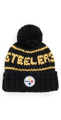 Lele Sadoughi Steelers Beanie Black One Size