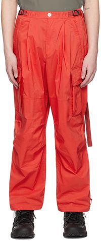 F/CE.® Red Relaxed-Fit Cargo Pants