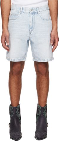 Isabel Marant Blue Jeffry Denim Shorts