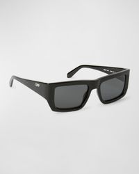Men's Prescott Acetate Rectangle Sunglasses