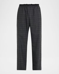 Men's P-Tilson Wool Prince of Wales Pull-On Pants