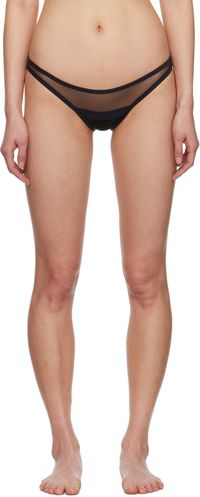 Yasmine Eslami Black Serena Thong