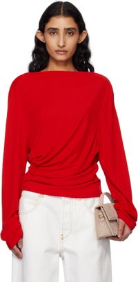 JACQUEMUS Red La Croisière 'The Croisière' Blouse