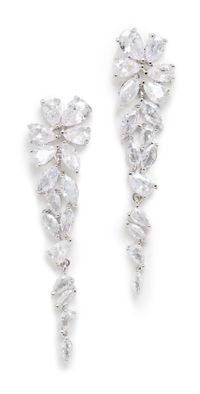 SHASHI Estelle Earrings White Gold One Size