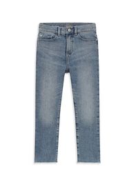 Girl's Emie Straight-Leg High-Rise Jeans - Glacier - Size 16