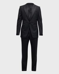 Men's Peak-Lapel Wool Tuxedo