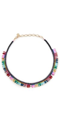 Elsie Frieda On The Fringe Necklace Lite Bright One Size