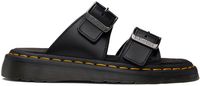 Dr. Martens Sandales à enfiler Josef noires en cuir à boucles