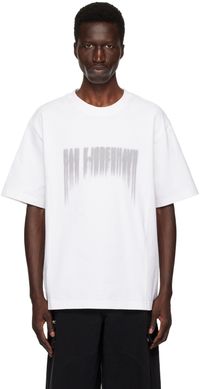 Han Kjobenhavn White Faded Logo T-Shirt