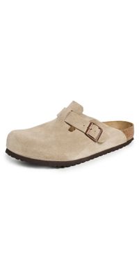 Birkenstock Boston Soft Footbed Clogs Taupe 44