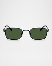 MUA53S Rectangular Metal Sunglasses