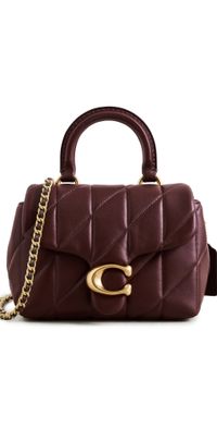 Coach Quilted Leather Tabby Top Handle Bag B4/Maple One Size