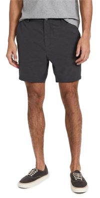 Onia 4-Way Stretch Versatility Shorts 7 Charcoal 36