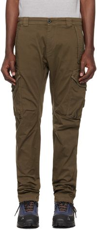 C.P. Company Pantalon cargo kaki à coupe ergonomique