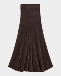 Fuzzy Eyelash Maxi Skirt