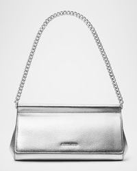 Carmine Medium Leather Clutch Bag