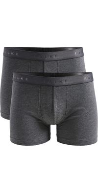 Falke Cotton Boxer Briefs 2 Pack Dark Grey XXL