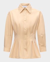 Rhessa Pleated Cotton Shirt