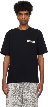 JACQUEMUS Black Les Classiques 'The Gros Grain' T-shirt