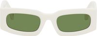 Off-White White & Green Cary Sunglasses