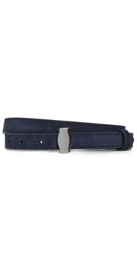 Veronica Beard Suede Dash Belt Navy XS
