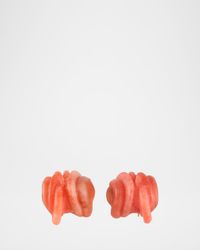 Clash Sterling Silver Bio-Resin Post Earrings