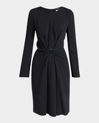 Long-Sleeve Dress with Ring Detail